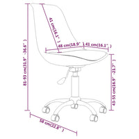 Sedia da Ufficio Girevole Crema in Tessuto cod mxl 28007