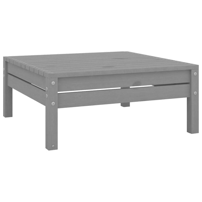 Set Divani da Giardino 3 pz Grigio in Legno Massello di Pino cod mxl 36996