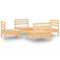 Set Divani da Giardino 4 pz in Legno Massello di Pino 3082402