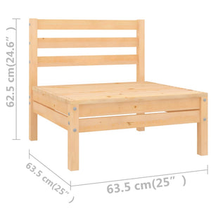 Set Divani da Giardino 4 pz in Legno Massello di Pino 3082402