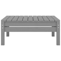 Set Divani da Giardino 9 pz Grigio in Legno Massello di Pino cod mxl 37020