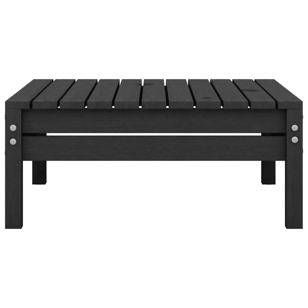 Set Divani da Giardino 9 pz Nero in Legno Massello di Pino 3082436