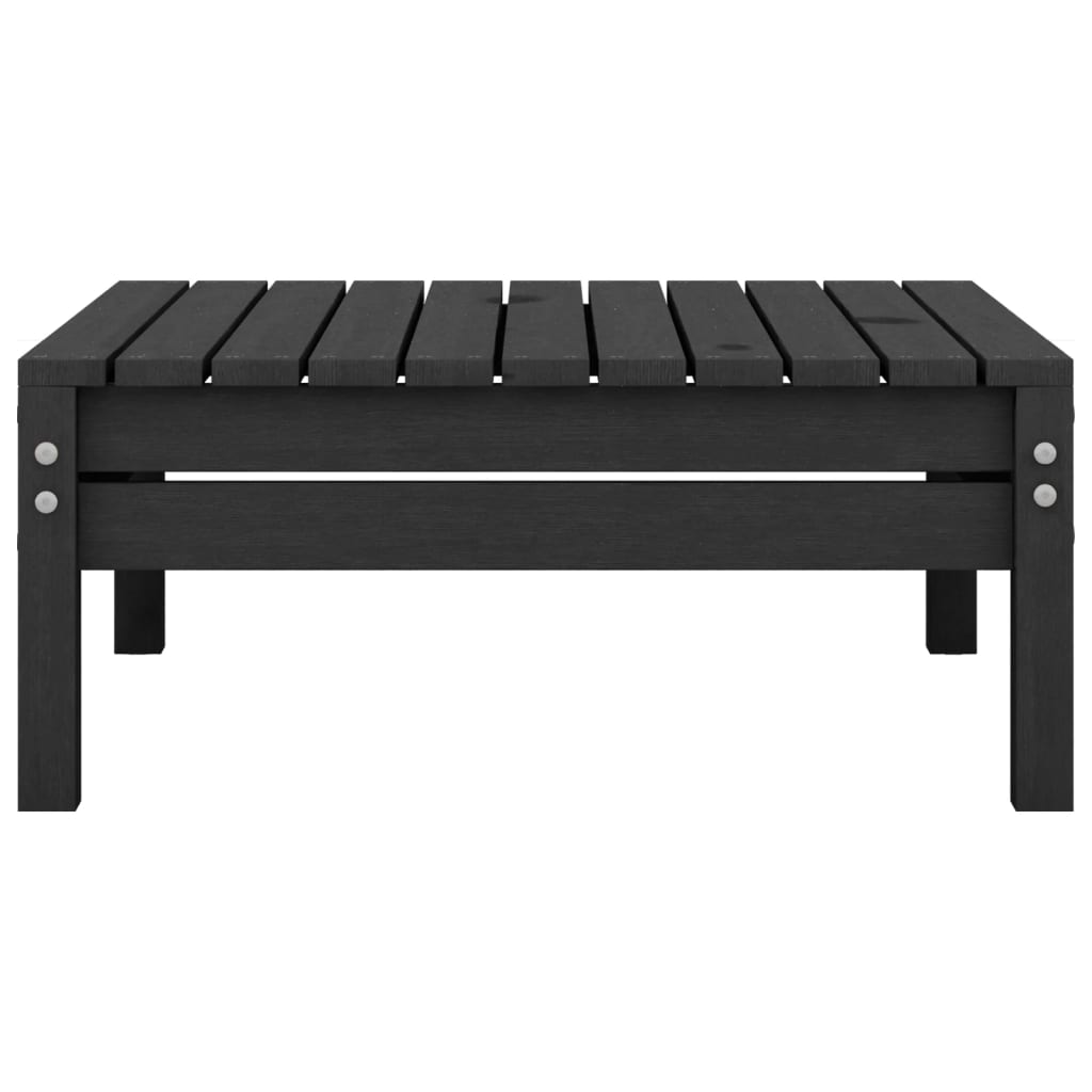 Set Divani da Giardino 6 pz Nero in Legno Massello di Pino 3082476