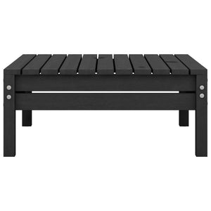 Set Divani da Giardino 6 pz Nero in Legno Massello di Pino 3082476