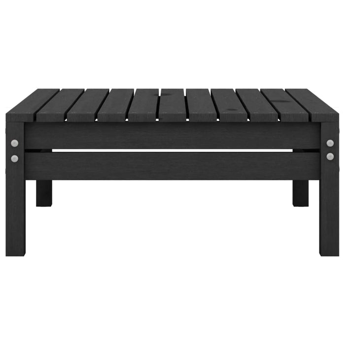 Set Divani da Giardino 6 pz Nero in Legno Massello di Pino 3082476