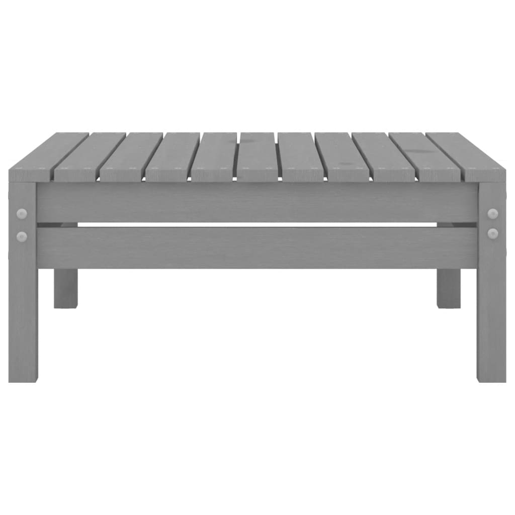 Set Divani da Giardino 7 pz Grigio in Legno Massello di Pino cod mxl 38043