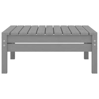 Set Divani da Giardino 7 pz Grigio in Legno Massello di Pino cod mxl 38043