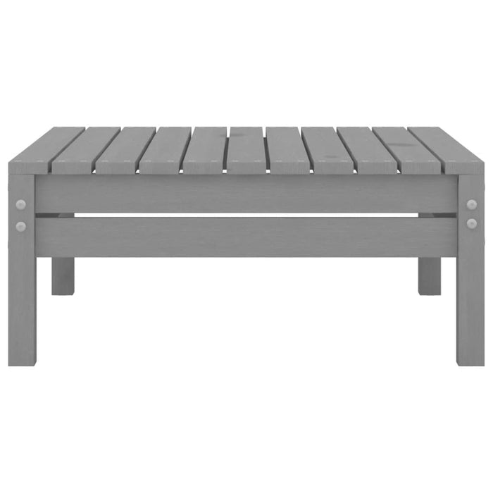 Set Divani da Giardino 7 pz Grigio in Legno Massello di Pino cod mxl 38043