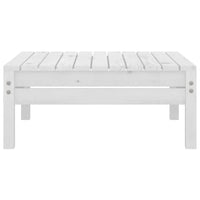 Set Divani da Giardino 9 pz Bianco in Legno Massello di Pino 3082578