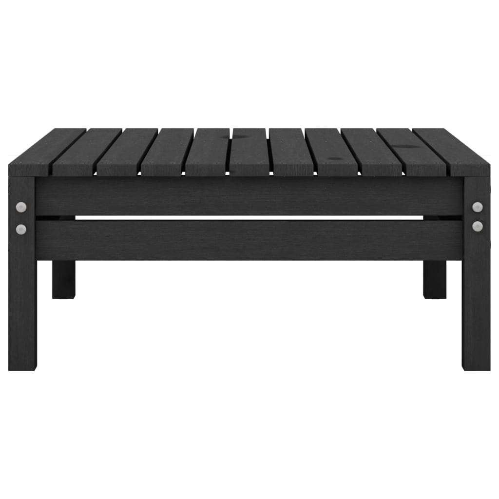 Set Divani da Giardino 8 pz Nero in Legno Massello di Pino 3082601