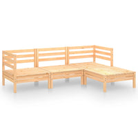 Set Divani da Giardino 4 pz in Legno Massello di Pino cod mxl 40200