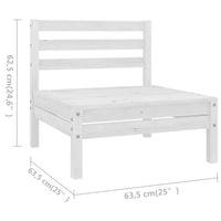 Set Divani da Giardino 6 pz in Legno Massello di Pino Bianco  cod mxl 40760