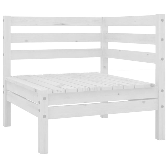 Set Divani da Giardino 7 pz in Legno Massello di Pino Bianco  cod mxl 36589