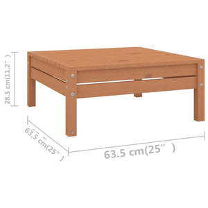 Set Salotto da Giardino 7 pz in Legno Massello di Pino ambra 3083347