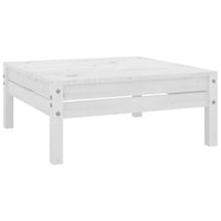 Set Salotto da Giardino 13 pz in Legno Massello di Pino Bianco 3083500