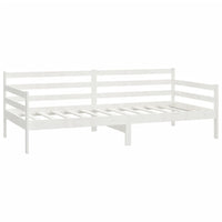 Divano Letto con Materasso 90x200 cm Bianco in Legno di Pino cod mxl 58971