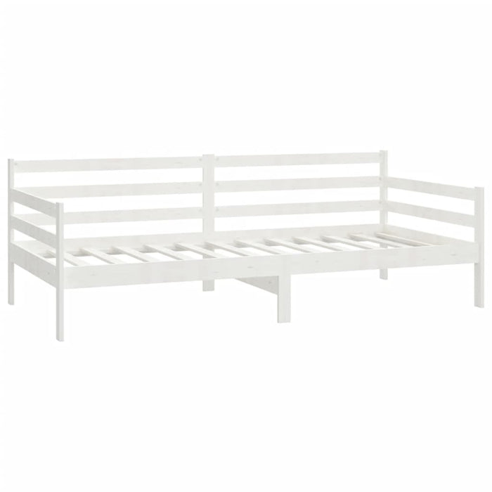 Divano Letto con Materasso 90x200 cm Bianco in Legno di Pino cod mxl 58971