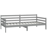 Divano Letto con Materasso 90x200 cm Grigio in Legno di Pino cod mxl 61179