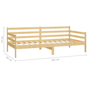 Divano Letto con Materasso 90x200 cm Legno Massello di Pino cod mxl 58528