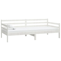 Divano Letto con Materasso 90x200 cm Bianco in Legno di Pino cod mxl 61929