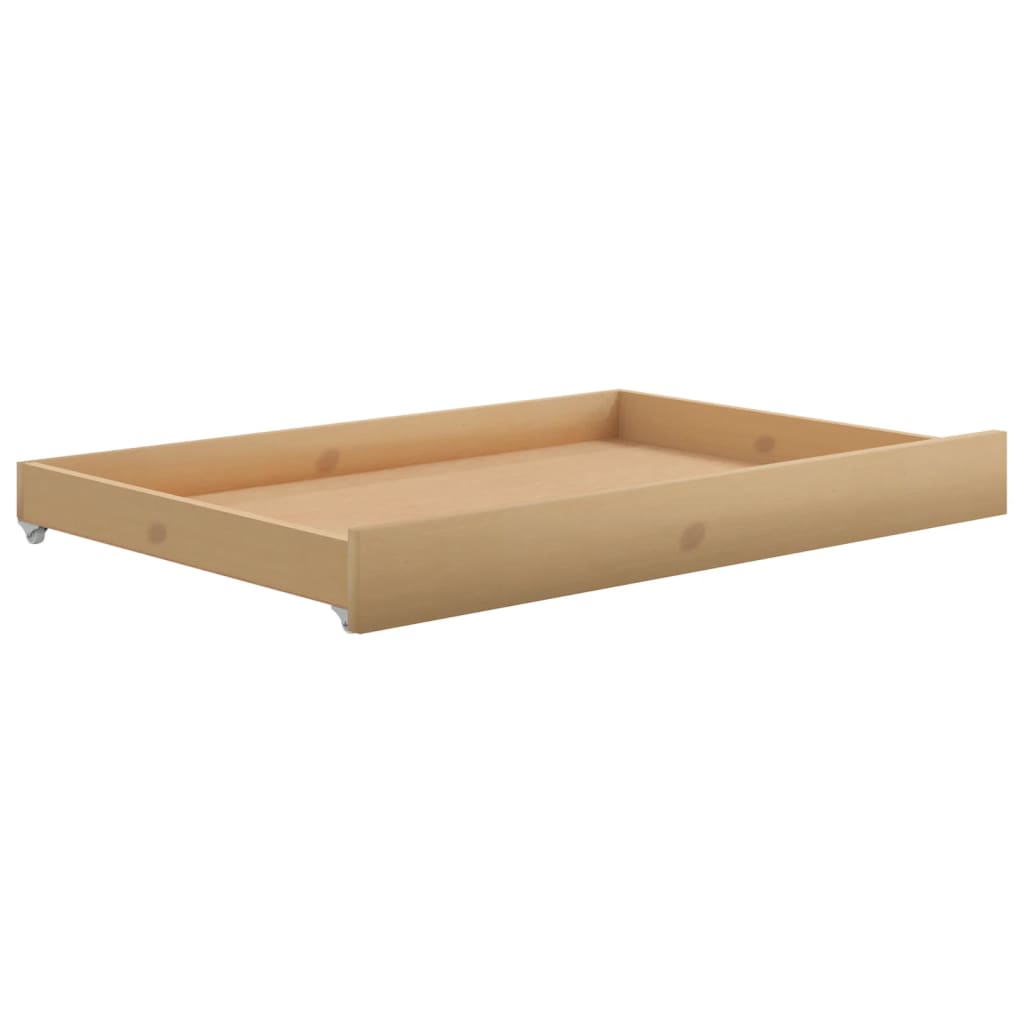 Divano Letto con Cassetti 90x200 cm Miele in Legno di Pino cod mxl 60725