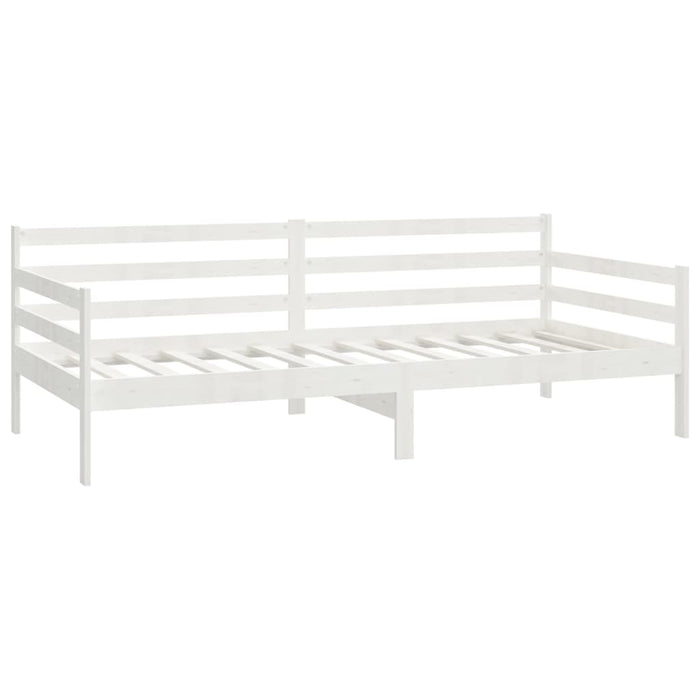 Divano Letto con Cassetti 90x200 cm Bianco in Massello di Pino cod mxl 58936