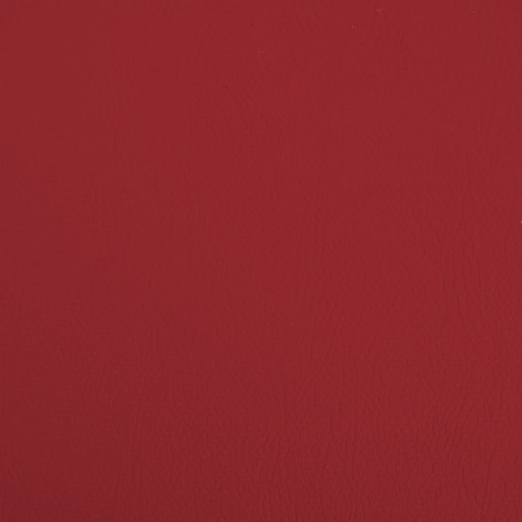 Sgabelli con Contenitore Pieghevoli 2 pz Rosso Vino in PVC 338789