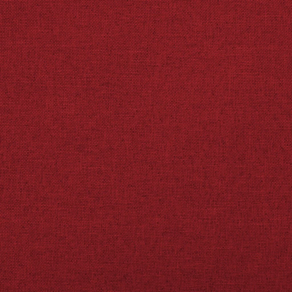 Cassapanca Pieghevole Rosso Vino 76x38x38 cm in Simil Lino cod mxl 39265