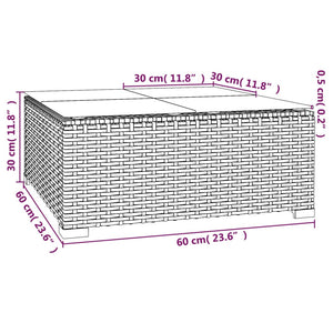 Set Divani da Giardino 3 pz con Cuscini in Polyrattan Marrone cod mxl 40853