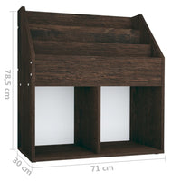 Portariviste per Bambini Rovere Fumo 71x30x78,5 cm Truciolato cod mxl 68678