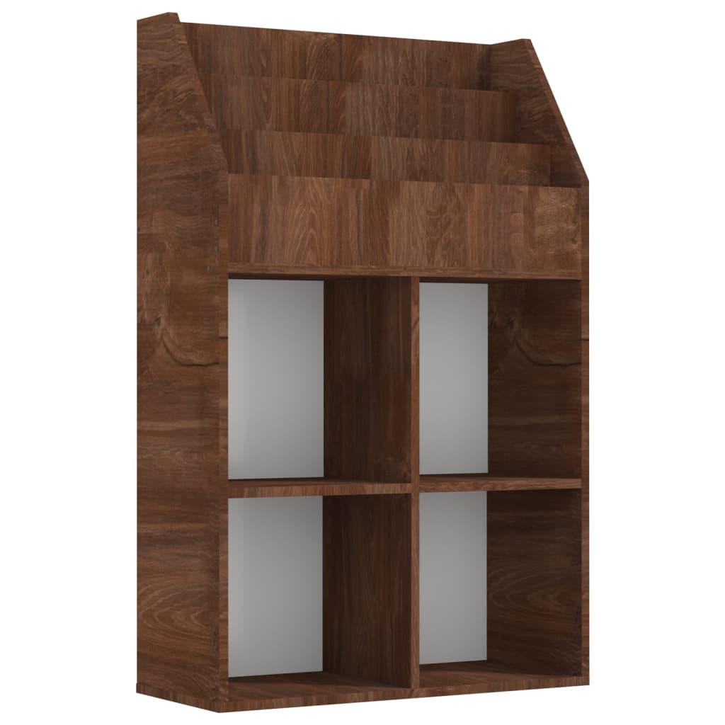 Portariviste per Bambini Rovere Marrone 71x30x114cm Legno 339535