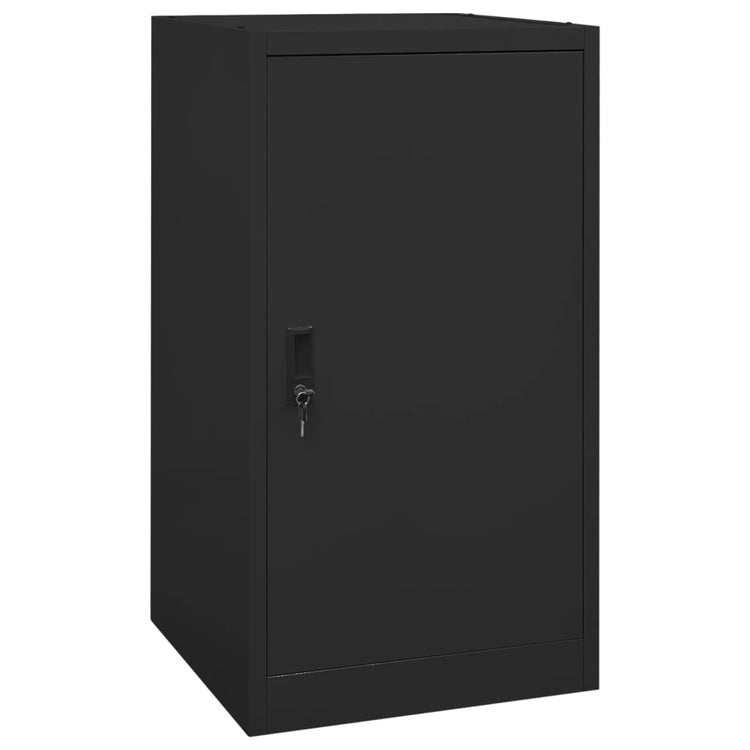 Armadio Porta Sella Nero 53x53x105 cm in Acciaio 339605