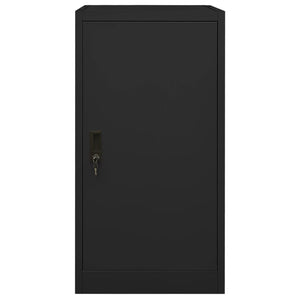 Armadio Porta Sella Nero 53x53x105 cm in Acciaio 339605