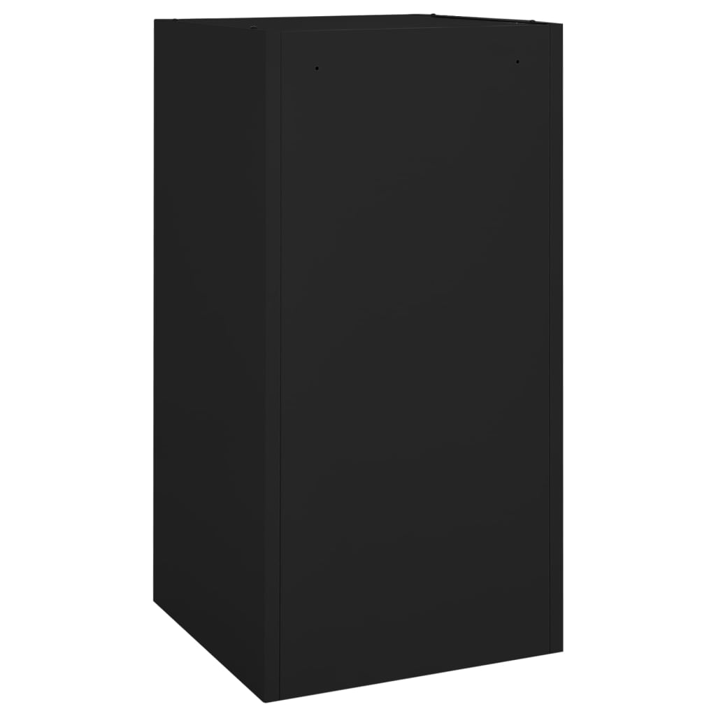 Armadio Porta Sella Nero 53x53x105 cm in Acciaio 339605