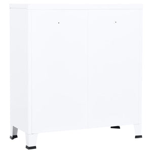 Armadio Classificatore Industriale Bianco 90x40x100 cm Acciaio cod mxl 50932