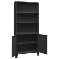 Libreria Industriale Antracite 80x32x180 cm in Acciaio 339633