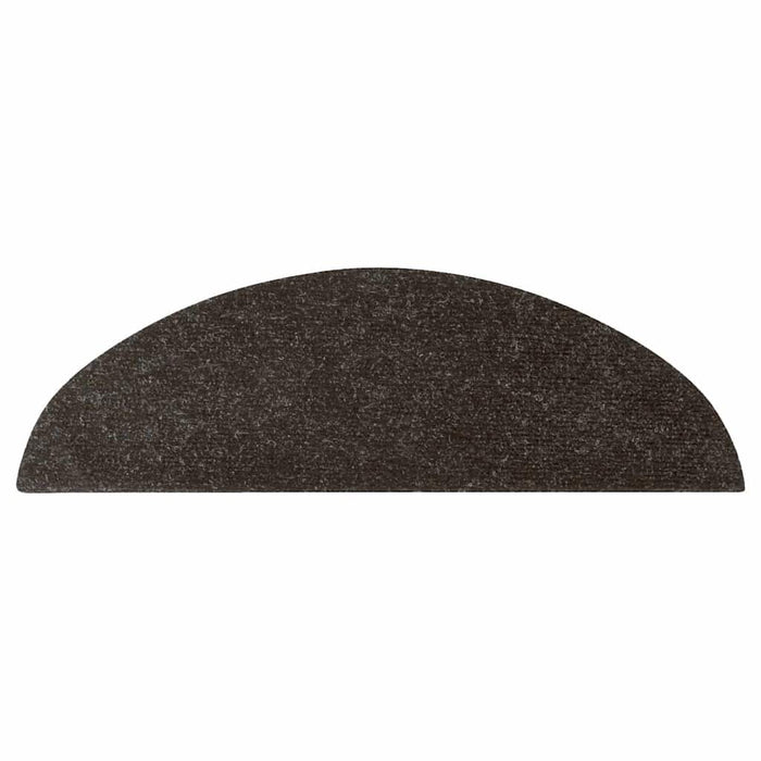 Tappeti Adesivi per Scale 15 pz 56x17x3 cm Nero 136390