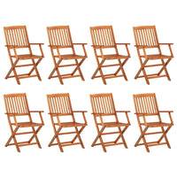 Set da Pranzo da Giardino 9 pz in Legno Massello di Acacia cod mxl 42176