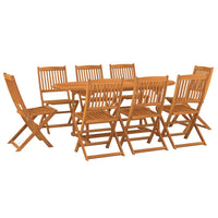 Set Pranzo da Giardino 9 pz in Legno Massello di Acacia cod mxl 42183