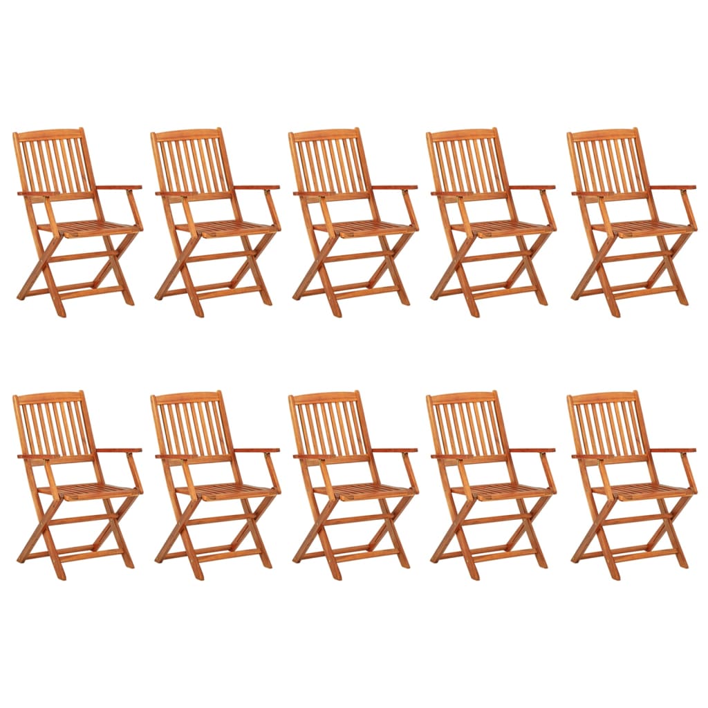 Set Pranzo da Giardino 11 pz in Legno Massello di Acacia cod mxl 34924