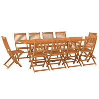 Set Pranzo da Giardino 11 pz in Legno Massello di Acacia cod mxl 35204