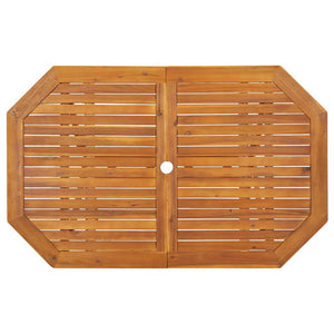 Set da Pranzo da Giardino 5 pz in Legno Massello di Acacia cod mxl 52457