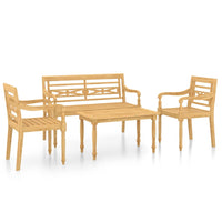 Set Divani da Giardino 4 pz in Legno Massello di Teak cod mxl 43506