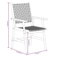 Set Mobili da Pranzo per Giardino 5 pz Legno Massello di Acacia 3087123