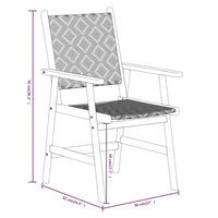 Set Mobili da Pranzo per Giardino 5 pz Legno Massello di Acacia cod mxl 42203