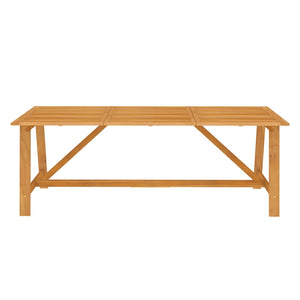 Set Mobili da Pranzo per Giardino 7 pz Legno Massello di Acacia 3087126