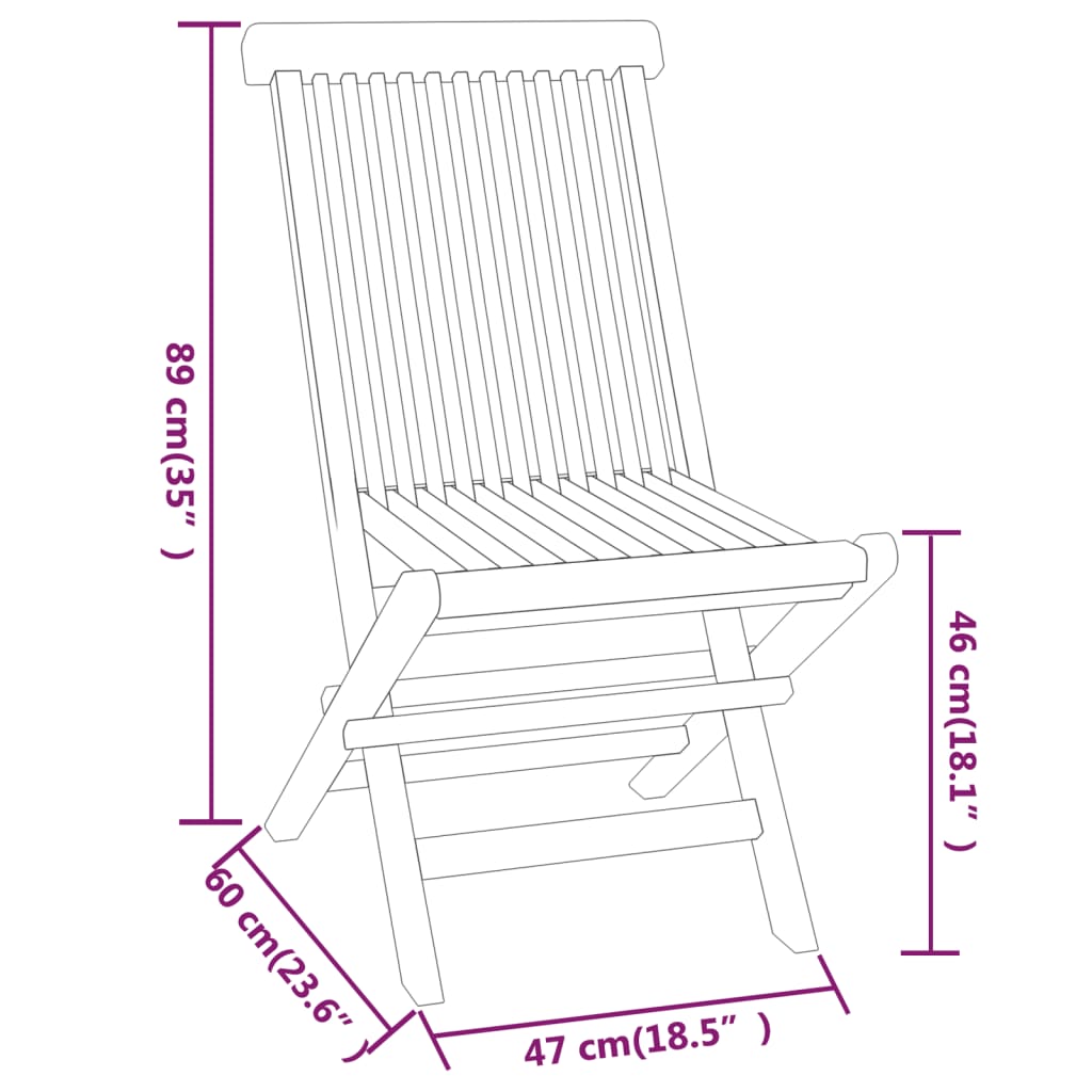 Set da Pranzo per Giardino 3 pz in Legno Massello di Teak 3087186