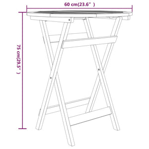 Set da Pranzo per Giardino 3 pz in Legno Massello di Teak 3087186