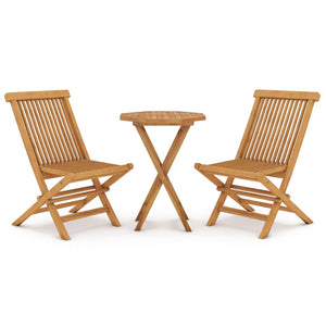 Set da Pranzo per Giardino 3 pz in Legno Massello di Teak 3087190