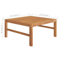 Set Divani da Giardino 5pz Cuscini Grigi Legno Massello di Teak 3087247